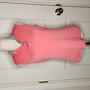 GGBlue Luxe Sport Sleeveless Top Salmon Gray Size M